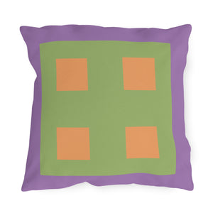 throw pillow with 'Pastel Purple & Green' design