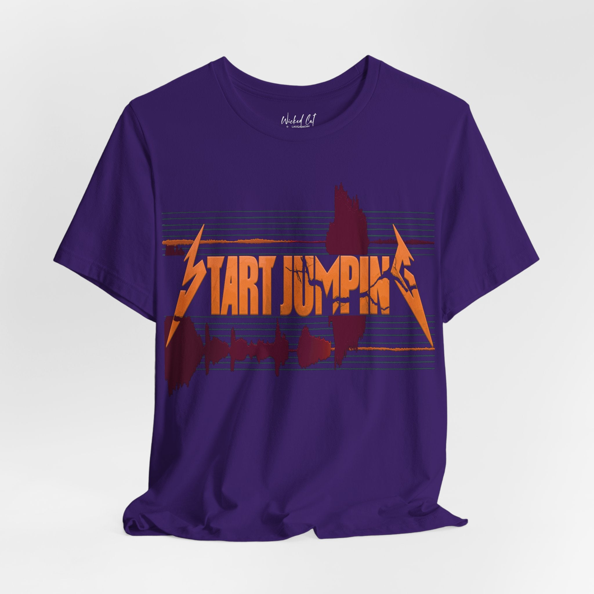 Virginia Tech Metallica Seismograph Chart Start Jumping T-Shirt