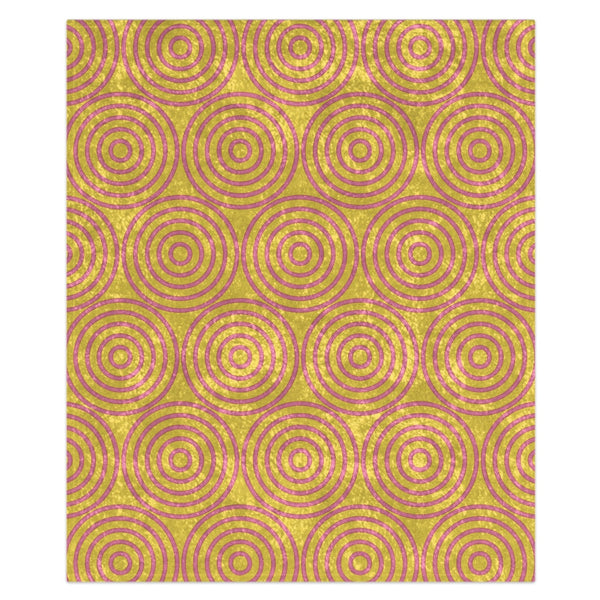 Pastel Yellow & Pink Decorative Throw Blanket