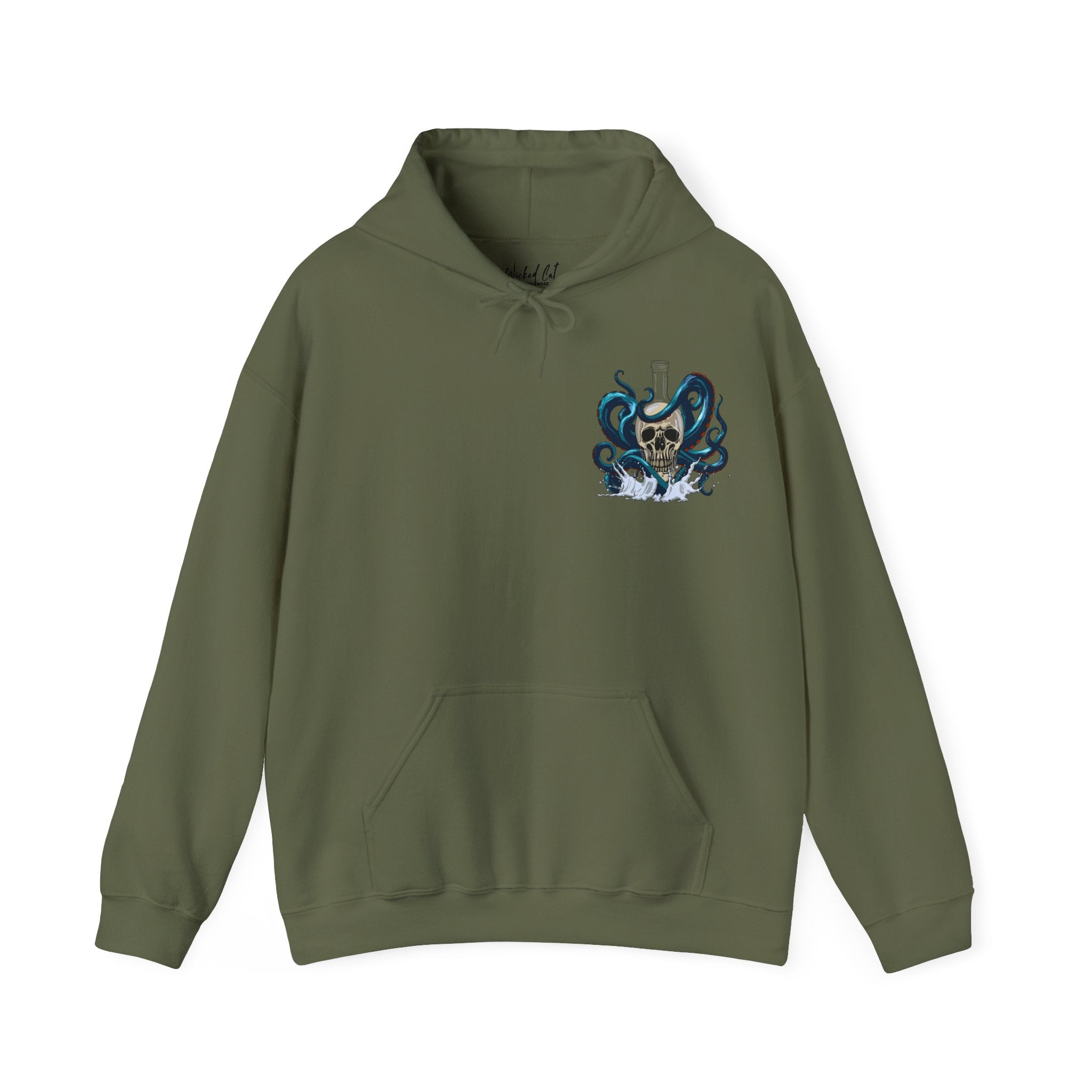 Pirate Sayings Skull Dine as Legends Men's Hoodie