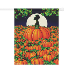 The Great Pumpkin Peanuts Halloween Yard Flag