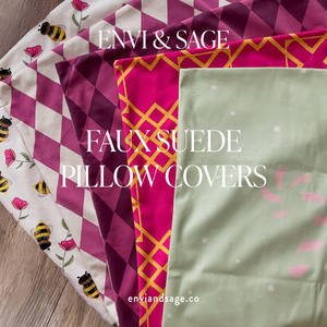 Patriotic Reversible Faux Suede Pillow Cover