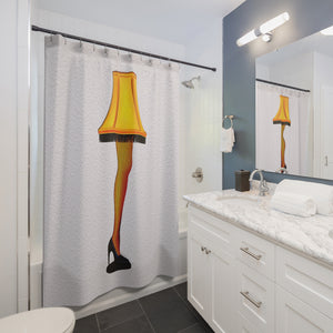 Leg Lamp Christmas Bath Shower Curtain