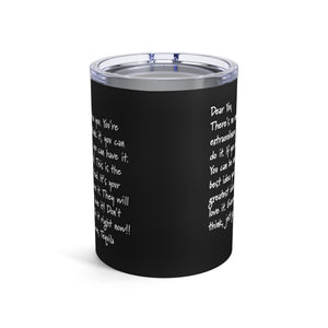 mug with 'Tequila Love Letter Sarcastic Funny Insulated Travel 10oz' graphic on a white background