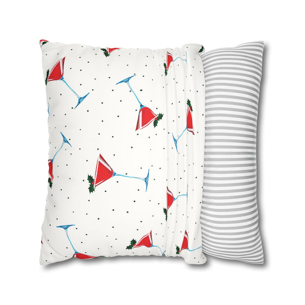 Martini Party Pillow Cover Holiday Throw Pillow