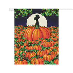 The Great Pumpkin Peanuts Halloween Yard Flag