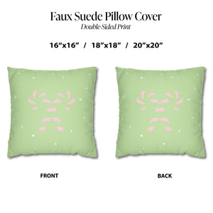 Pastel Christmas Pillow Cover Candy Cane Holiday Pillow