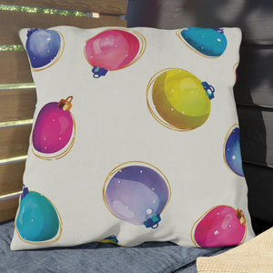 pastel tree ornaments Christmas throw pillow decorations