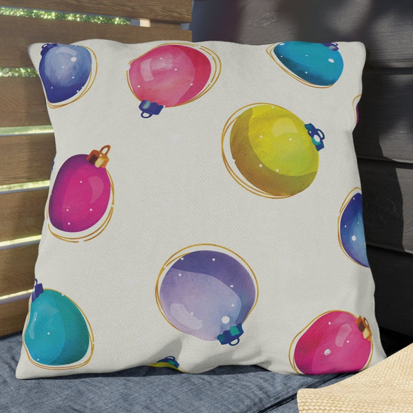 pastel tree ornaments Christmas throw pillow decorations