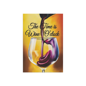 Garden flag with 'It's Wine O'Clock Funny' design