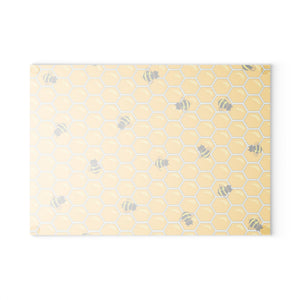 Bumble Bees Cooking Gifts Yellow Glass home decor item