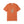 An orange short-sleeve crewneck t-shirt featuring a graphic of a skeleton hand making the rock on paper gesture on the chest, displayed against a solid white background.