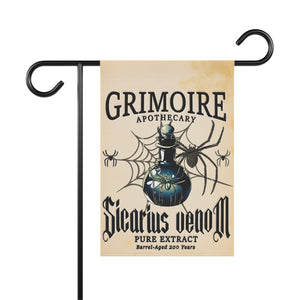 Apothecary Spider Venom Halloween Yard Flag