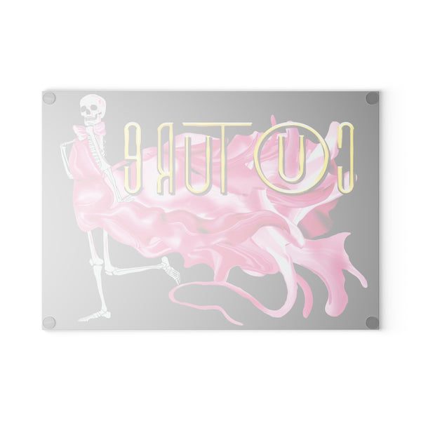 Skeleton Couture Halloween Cutting Board