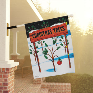 Garden flag with 'Charlie Brown Christmas – Version B' design