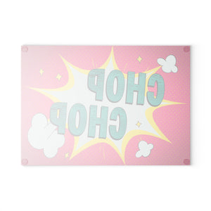 Pop Art Chop Chop Kitchen Decor Cutting Board