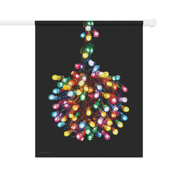Tangled Lights Funny Christmas Flag