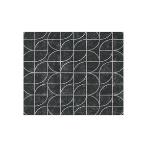 Black & Grey Art Deco Decorative Throw Blanket