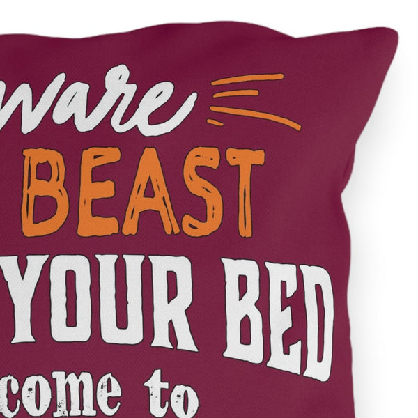 Virginia Tech Football Reversible Indoor Outdoor Couch Pillow