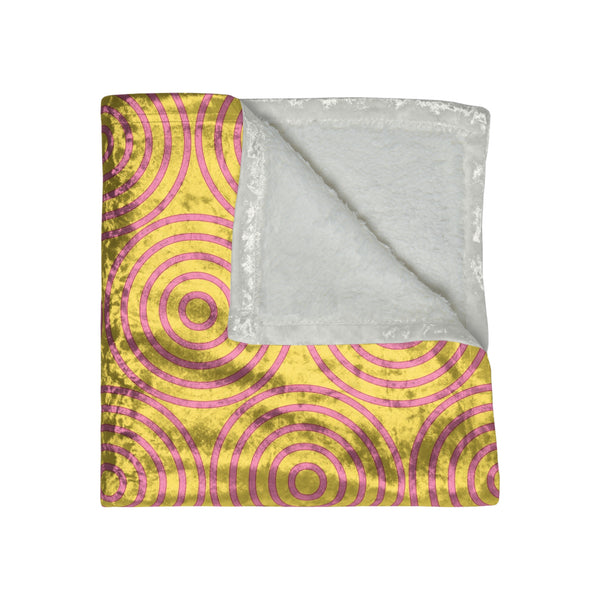 Pastel Yellow & Pink Decorative Throw Blanket