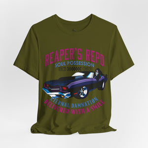 Grim Reaper's Repo Funny Halloween T-Shirt