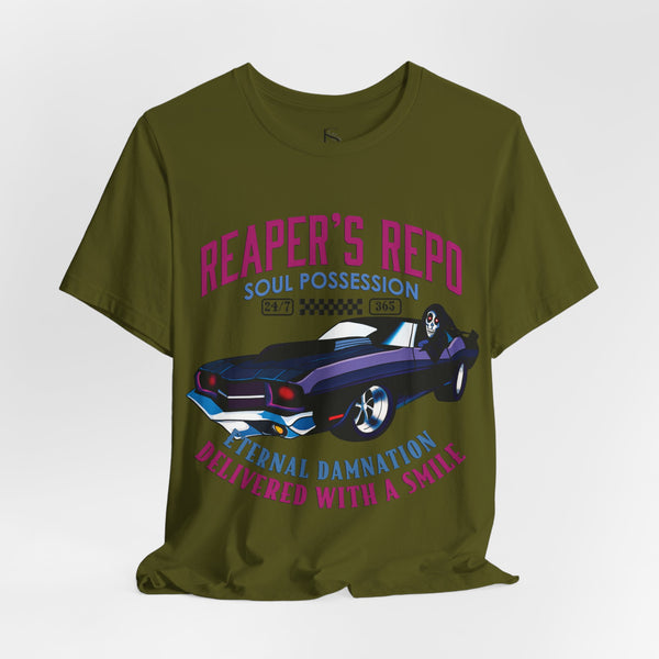 Grim Reaper's Repo Funny Halloween T-Shirt