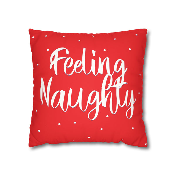 Naughty or Nice Reversible Christmas Pillow Cover