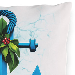 throw pillow with 'Nautical Coastal Outdoor Holiday' design