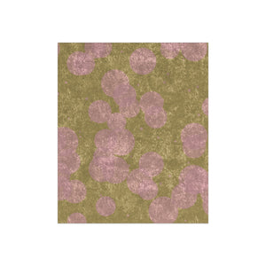 Olive & Pink Polka Dot Decor Throw Blanket