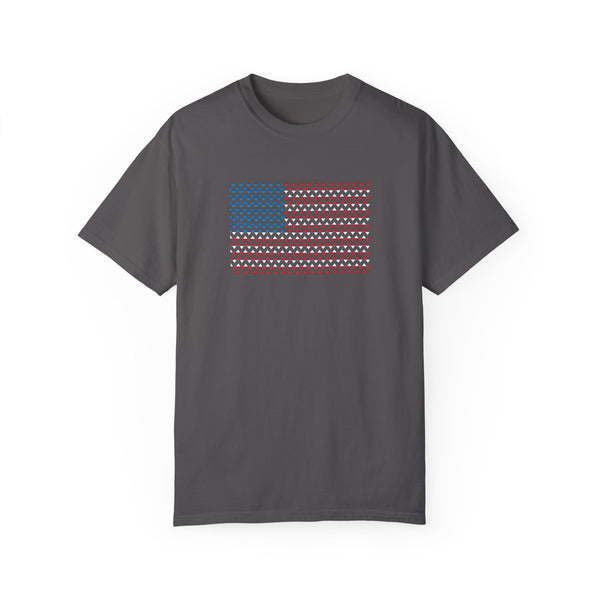 Comfort Colors© Martini Style American Flag Patriotic T-Shirt