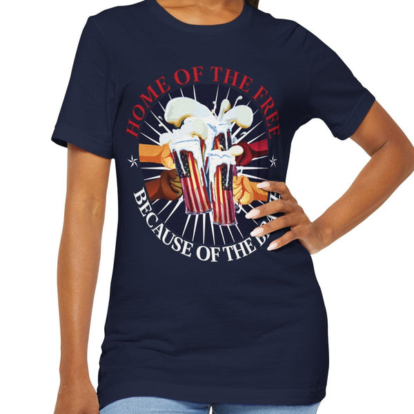 America Home of the Free July 4th Party T-Shirt