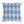 Reversible Blue Pink Harlequin Indoor Outdoor Pillow