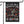 A black garden flag hanging from a black metal stand, featuring a dancing skeleton surrounded by colorful autumn leaves with the text 'IT'S THE MOST WONDERFUL TIME OF THE YEAR'.