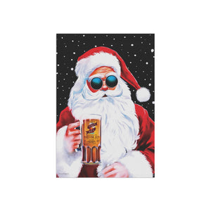 Garden flag with 'Groovy Santa Funny Christmas' design
