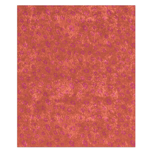 Orange and Pink Modern Decorative Throw Blanket