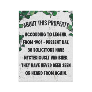 No Soliciting Sarcastic Warning Funny Yard Flag