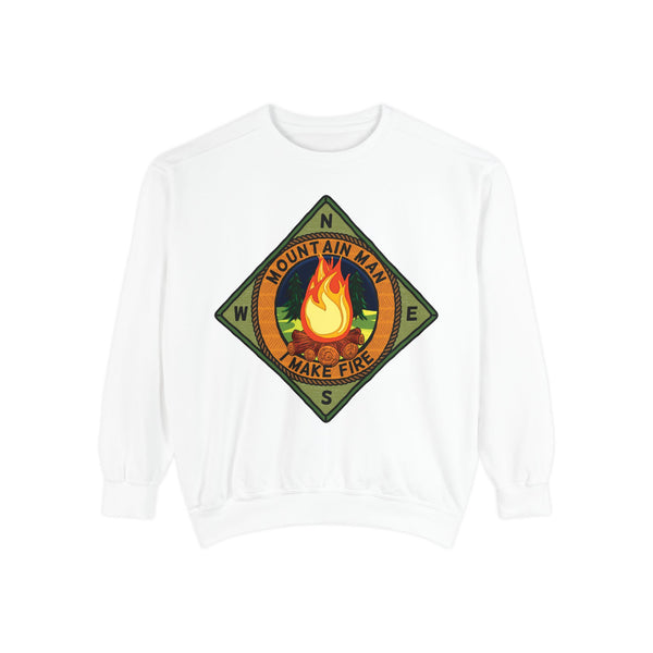 Mountain Man Men's Funny Camping Sweatshirt