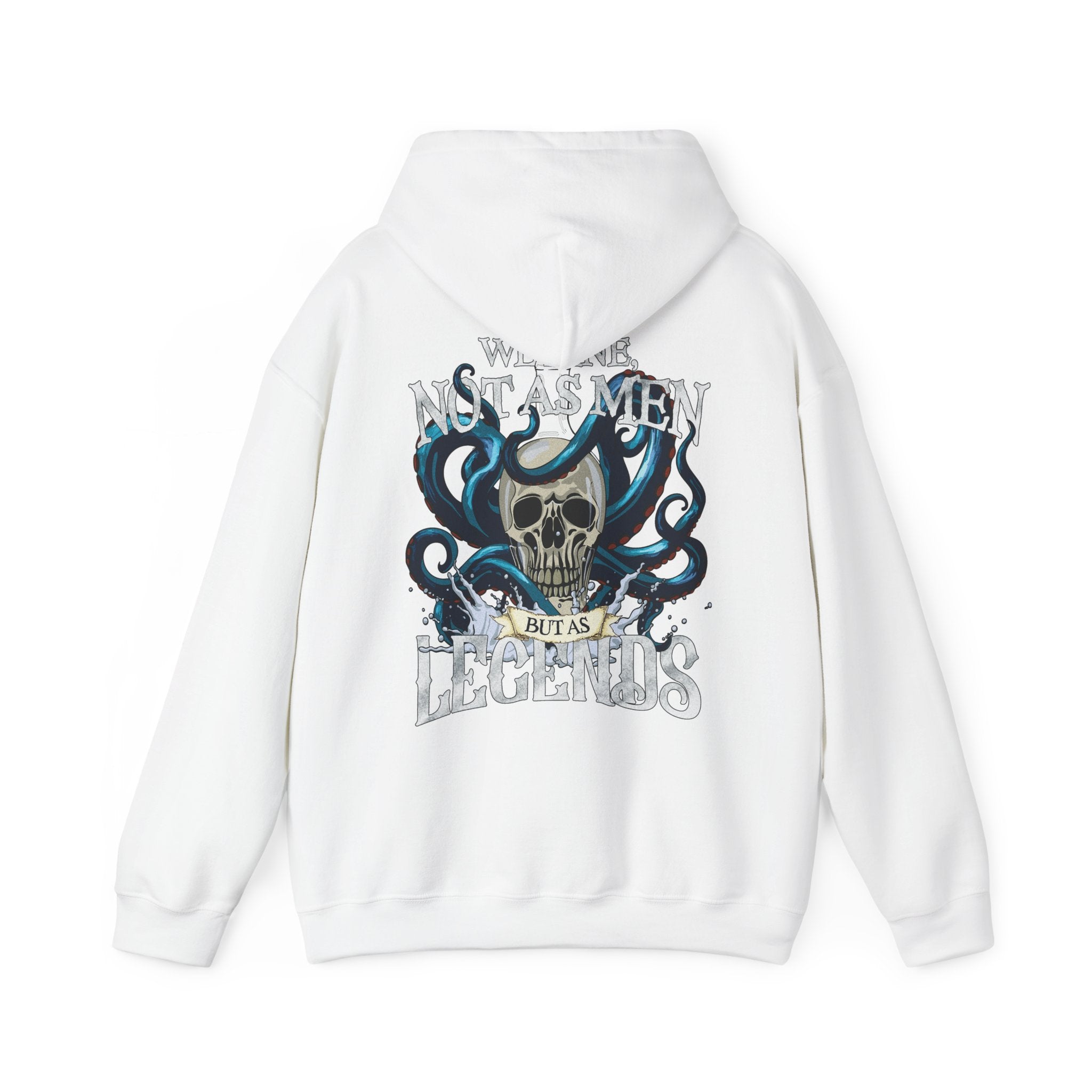 Pirate Sayings Skull Dine as Legends Men's Hoodie