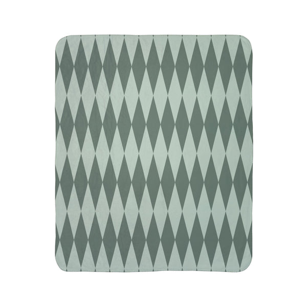 Blue Green Home Gift Plush Sherpa Blanket