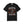 A black short-sleeve crewneck t-shirt featuring a Halloween graphic of a skeleton dancing amidst orange and purple autumn leaves, with the text 'IT'S THE MOST WONDERFUL TIME OF THE YEAR' in white.