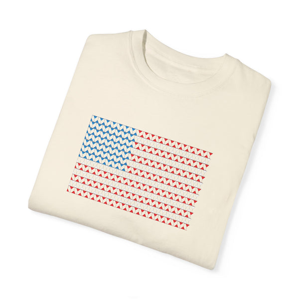 Comfort Colors© Martini Style American Flag Patriotic T-Shirt