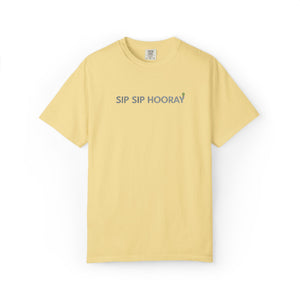 Embroidered Sip Sip Hooray Comfort Colors® T-Shirt