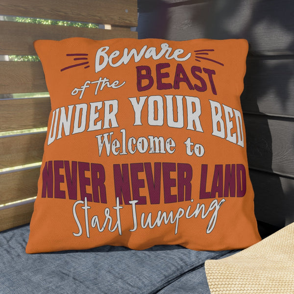 Virginia Tech Football Reversible Indoor Outdoor Couch Pillow