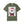 Green t-shirt with a graphic of Santa Claus in a mugshot style design on a white background