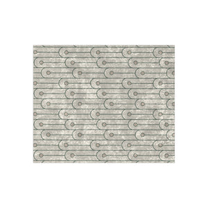 Soft sherpa blanket with 'Green & White Art Deco Decorative Throw' design