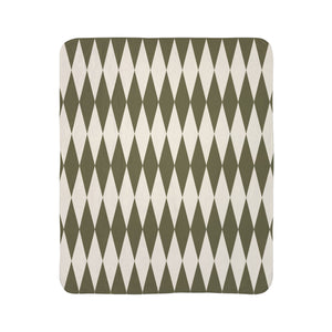 Green & Ivory Home Gift Plush Sherpa Blanket