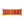An orange rectangular lumbar pillow featuring the words 'EXIT LIGHT' in a distressed dark red font, shown against a plain white background.