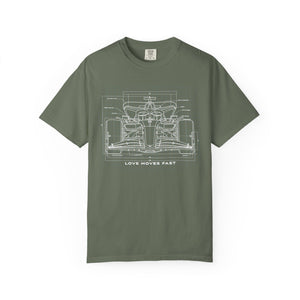 Race Car Blueprint Men's T-Shirt Comfort Colors®