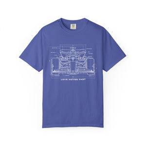 Race Car Blueprint Men's T-Shirt Comfort Colors®