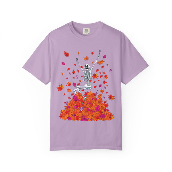 Fall Lovers Skeleton Halloween T-Shirt Comfort Colors®